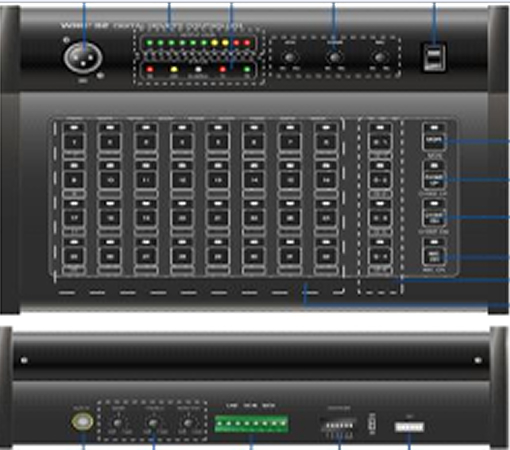 방송장치. 관제비상상황 일체방송시스템